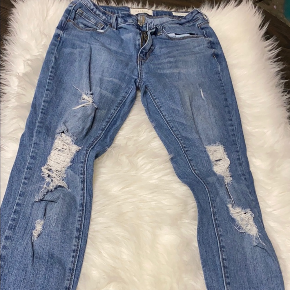 Pacsun mid rise jeans ripped